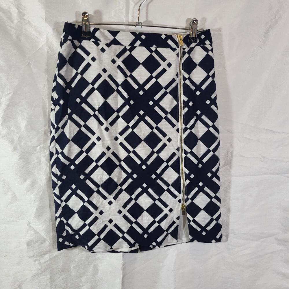 Talbots Petites Size 4P Plaid Pencil Skirt with Side Zip